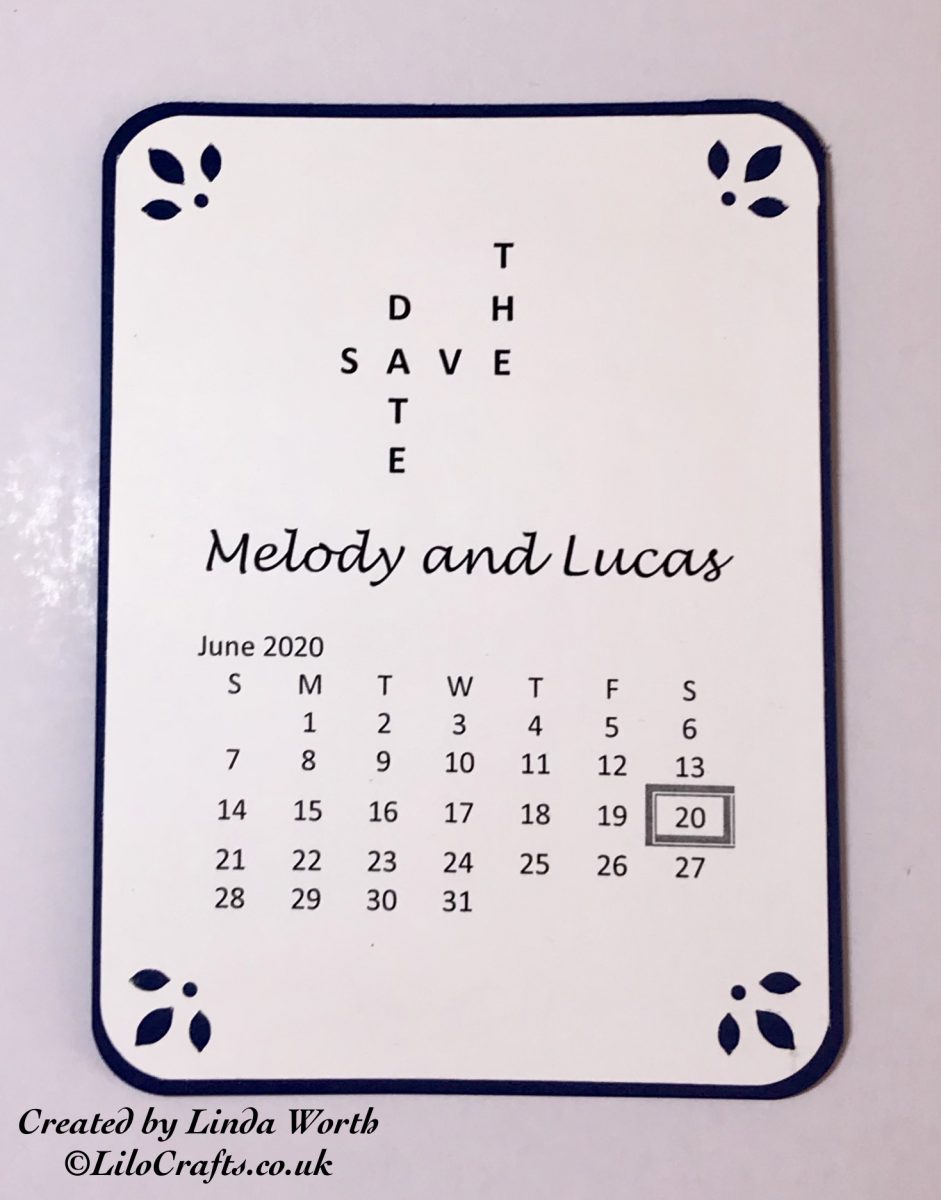 Calendar Save the Date