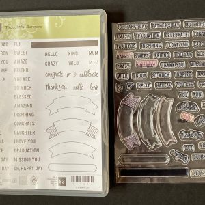 Thoughtful Banners stamp set and punch